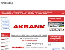 Tablet Screenshot of bankakrediler.com